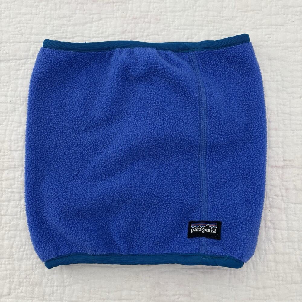 Vintage Patagonia Fleece Neck Warmer Gaiter One Size Unisex Blue Fall 89